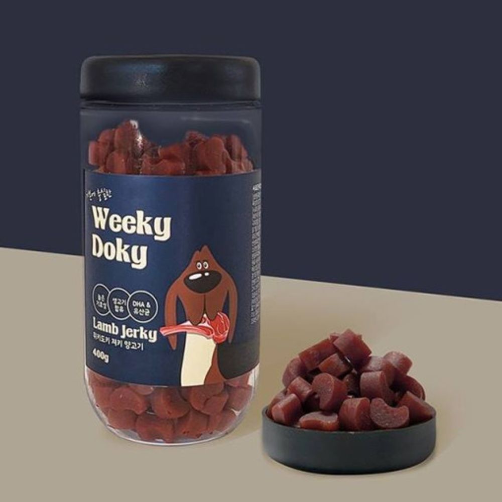[ARK] Weeky Doky Jerky Lamb_Dog Snacks, High Palatability, Contains Raw Meat, DHA, Lamb_Made in Korea